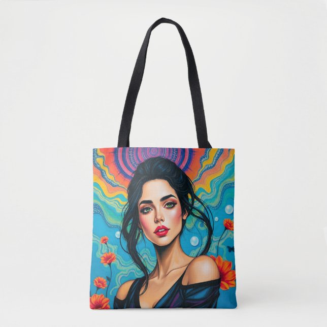Tote Bag Beauté envoûtante avec énergie florale (Devant)