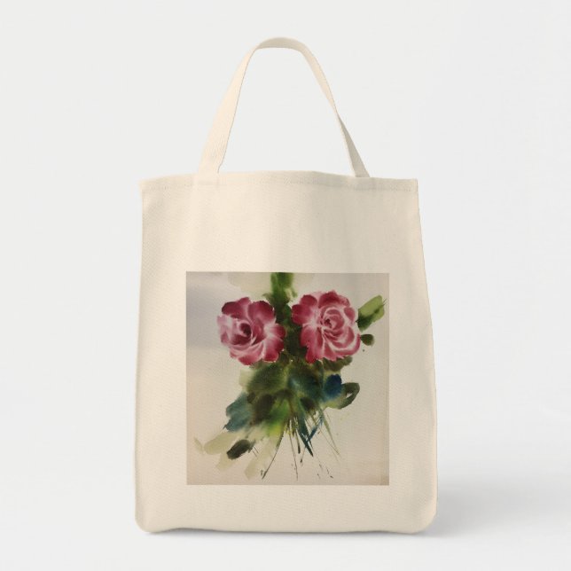 Tote Bag beaux roses (Devant)
