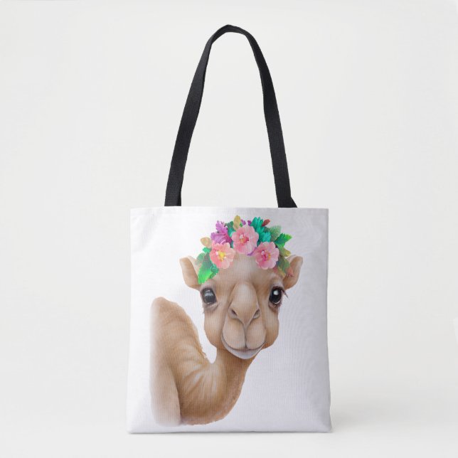 Tote Bag Bébé adorable chameau (Devant)