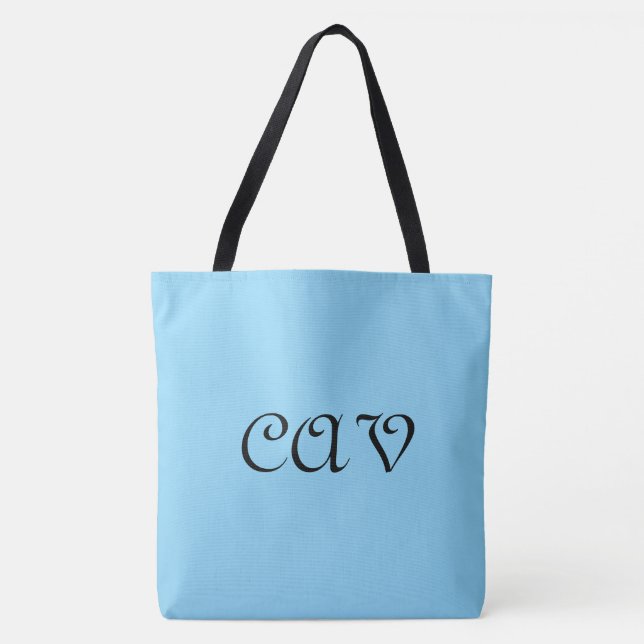 Tote Bag Bébé bleu (Devant)
