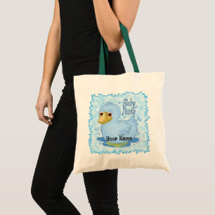 Tote Bag Bébé bleu canard