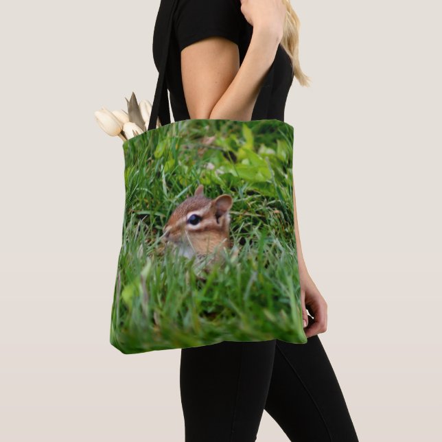 Tote Bag Bébé mignon Chipmunk Animaux sauvages (De près)