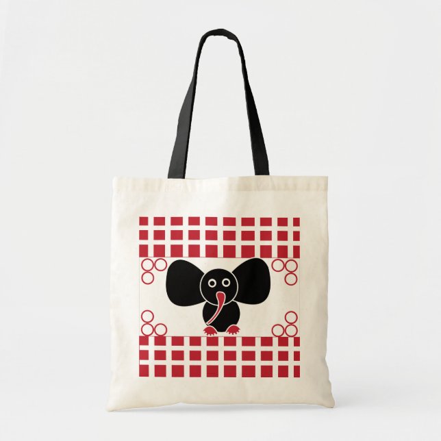 Tote Bag Bébé mignon Eléphant Enfants (Devant)