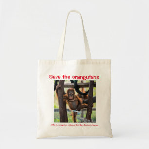 Tote Bag Bébé Orangutan Borneo Faune