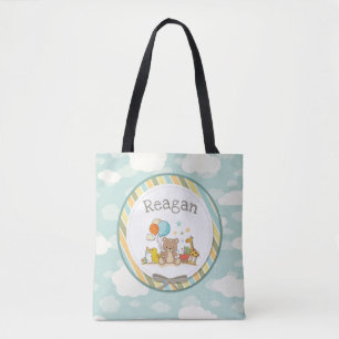 Tote Bag Bébé personnalisé Teddy Ours Giraffe caoutchouc Du