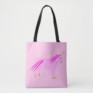 Tote Bag Bébé rose jolie fille Unicorn Motif