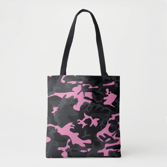 Tote Bag Bébé rose Points forts Camo (Devant)