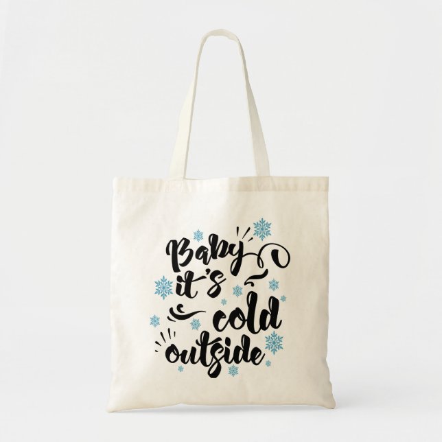 Tote Bag Bébé son froid typographie extérieure Vacances d'h (Devant)