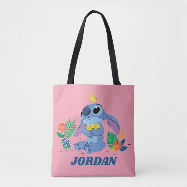 Tote Bag Bébés de Pâques en étincelles (Devant)