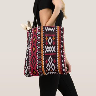 Tote Bag Bedouin Sadu Fabric Pattern
