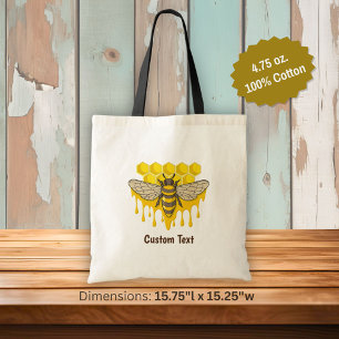 Tote Bag Bee Hive Honey