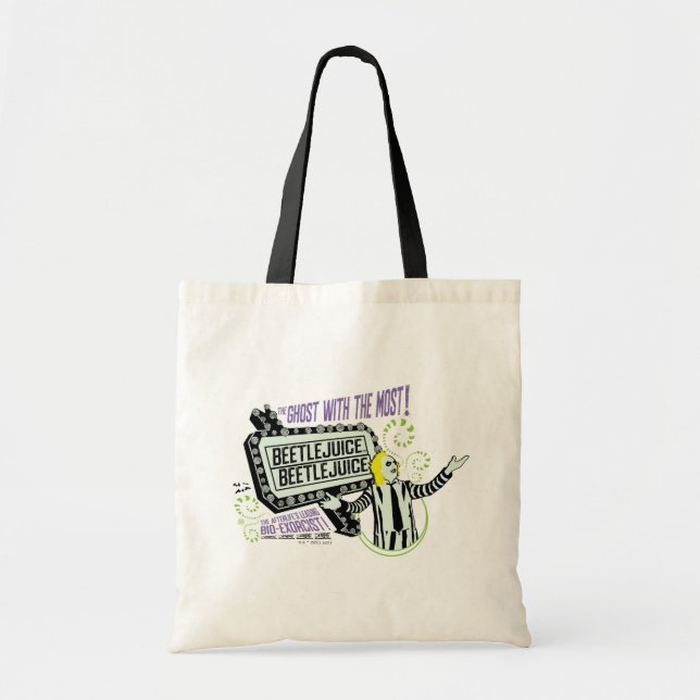 Tote Bag Beetlejus | Marquee "Ghost With The Most" (Devant)