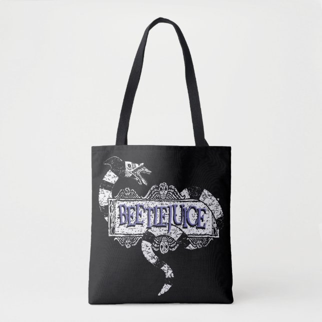Tote Bag Beetlejus | Vapeur de sable enroulé sur le logo Be (Devant)