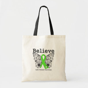 Tote Bag Believe Lyme Disease Awareness