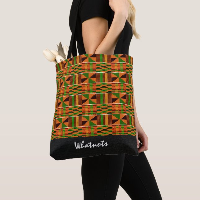 Tote Bag Belle Afrique Kente Whatnots Fourre-tout (De près)