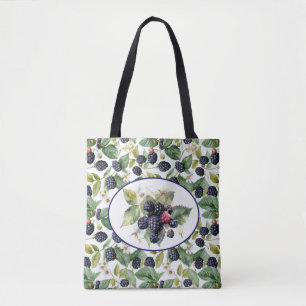 Tote Bag Belle aquarelle Blackberries