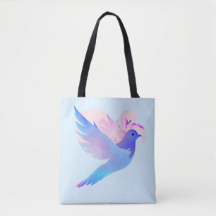 Tote Bag Belle Aquarelle Bleue