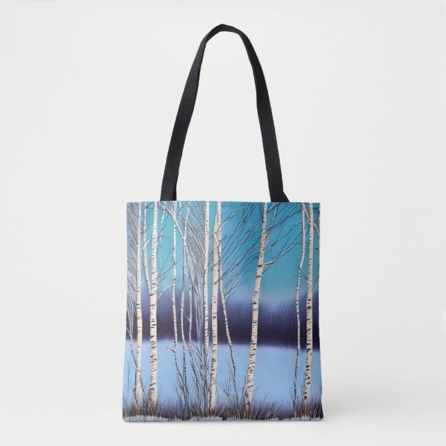 Tote Bag Belle bouleau d'hiver (Devant)