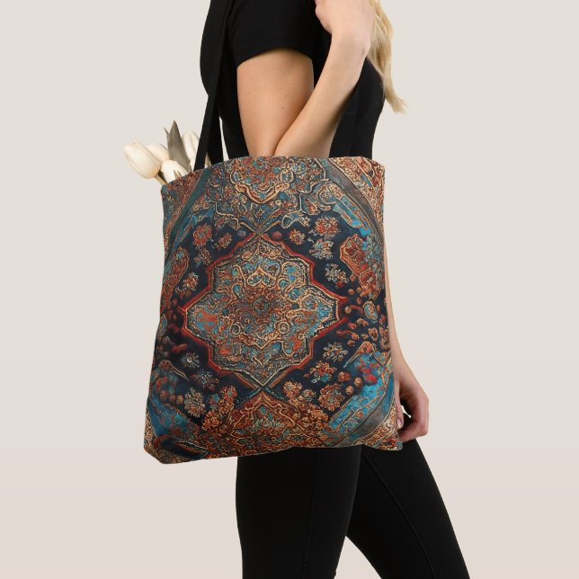 Tote Bag Belle collection de vieux Motifs perses tendance (De près)