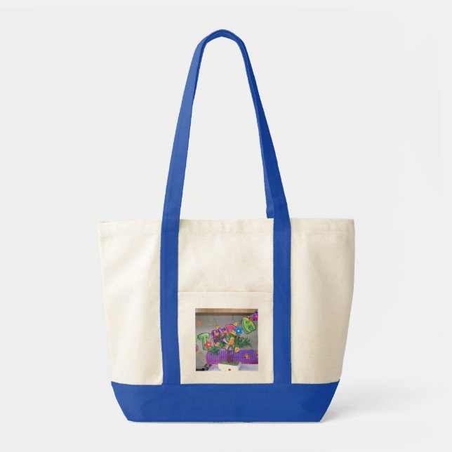 Tote Bag Belle couleur Art d'anniversaire Imprimer (Devant)