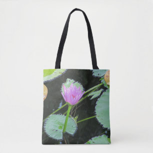 Tote Bag Belle Eau Rose Lily Fleur Fleur Fleur Fleur Lily P
