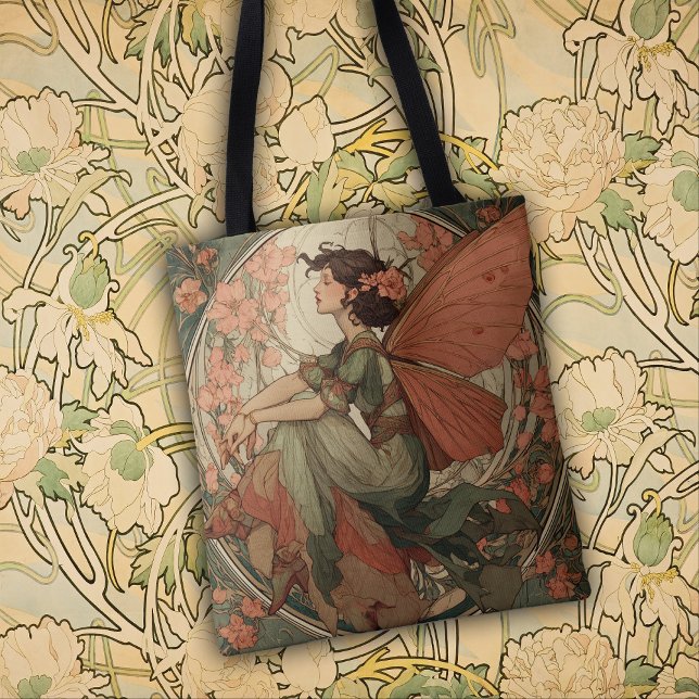 Tote Bag Belle Fée dans le style Art Nouveau (Créateur téléchargé)