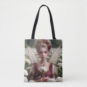 Tote Bag Belle fée de janvier en oeillets