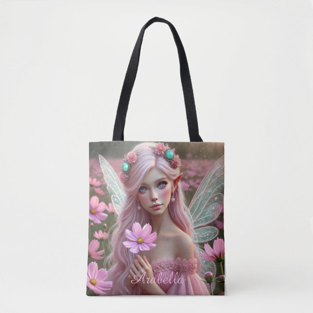 Tote Bag Belle fée d'octobre à Cosmos (Devant)