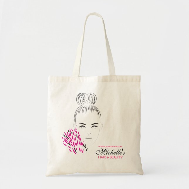 Tote Bag Belle femme illustration de mode marque (Devant)