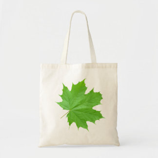 Tote Bag Belle Feuille d'érable verte heureuse