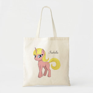Tote Bag Belle mignonne imaginaire rose unicorne faveur