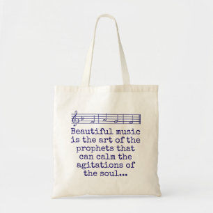 Tote Bag Belle Musique Est L'Art - Citation De Musique