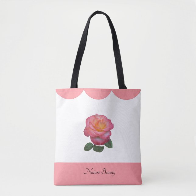 Tote Bag Belle nature Rose (Devant)