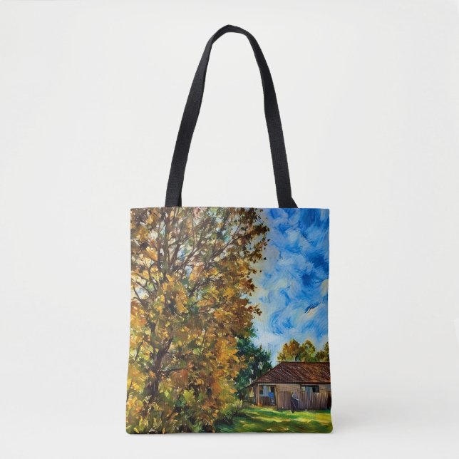 Tote Bag Belle photo du jour d'automne Fourre-tout (Devant)