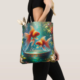 Tote Bag Belle poisson rouge de Nowruz
