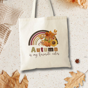 Tote Bag Belle Vintage Automne Florale Vibes Citrouille
