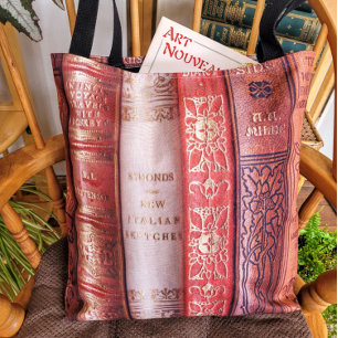 Tote Bag Belles épines de livre (Beige-Peach)
