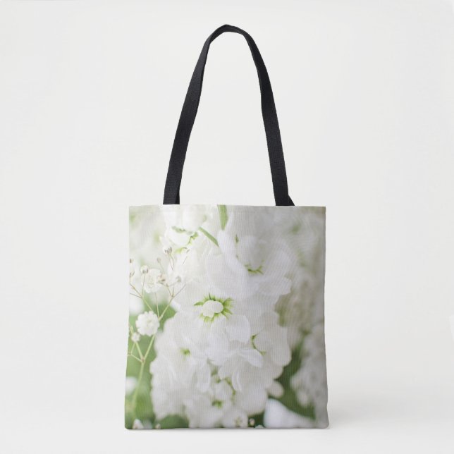 Tote Bag Belles fleurs blanches par Ava (Devant)