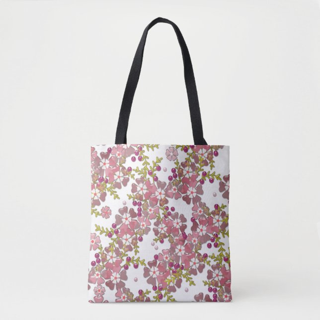 Tote Bag Belles fleurs en verre (Devant)