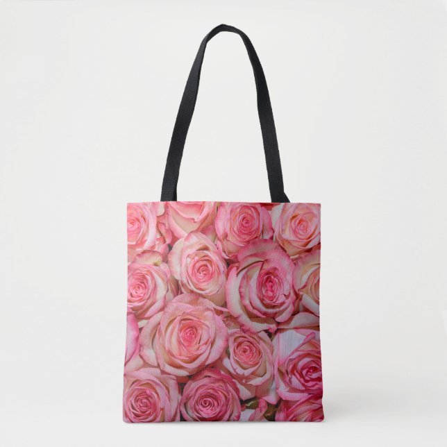 Tote Bag Belles roses roses roses (Devant)