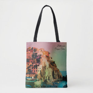 Tote Bag ** Bellissima Italie Langue Italienne Cinque Terra
