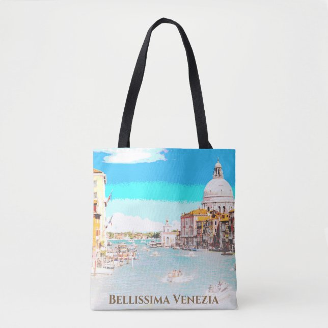 Tote Bag ** Bellissima - langue italienne Venise (Devant)