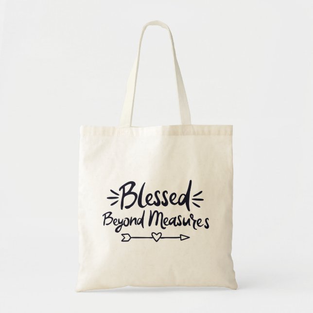 Tote Bag Béni Au-Delà Des Mesures Évangile Dit Simple Chris (Devant)