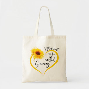 Tote Bag Béni D'Être Appelé Grammy Cadeaux De Tournesol