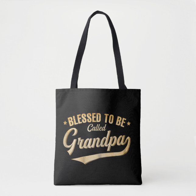 Tote Bag Béni D'Être Appelé Grand-Père Fête des pères Grand (Devant)