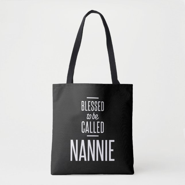 Tote Bag Béni D'Être Appelé Nannie (Devant)