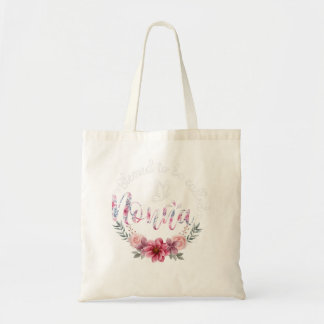 Tote Bag Béni D'Être Appelé Nonna Femmes Décor Floral Gran