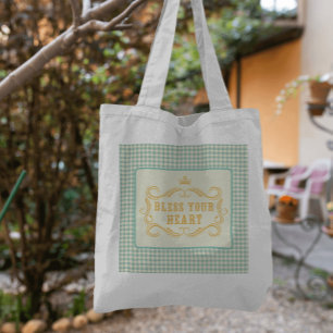Tote Bag Bénissez votre coeur Citation Sud