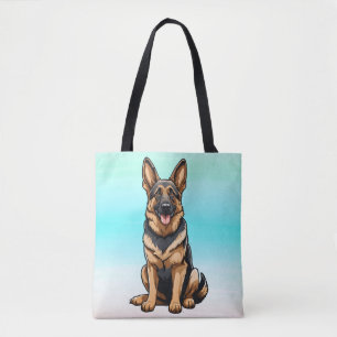 Tote Bag berger allemand souriant