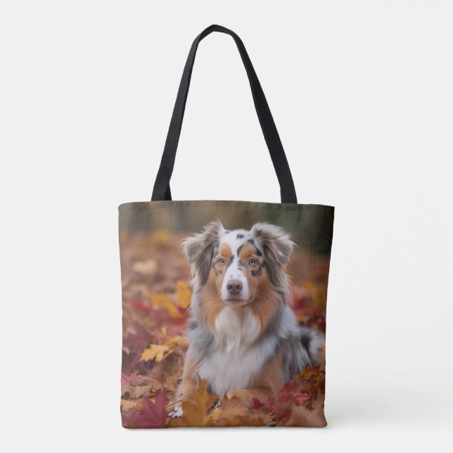 Tote Bag Berger australien en automne Leaves automne Inspir (Dos)